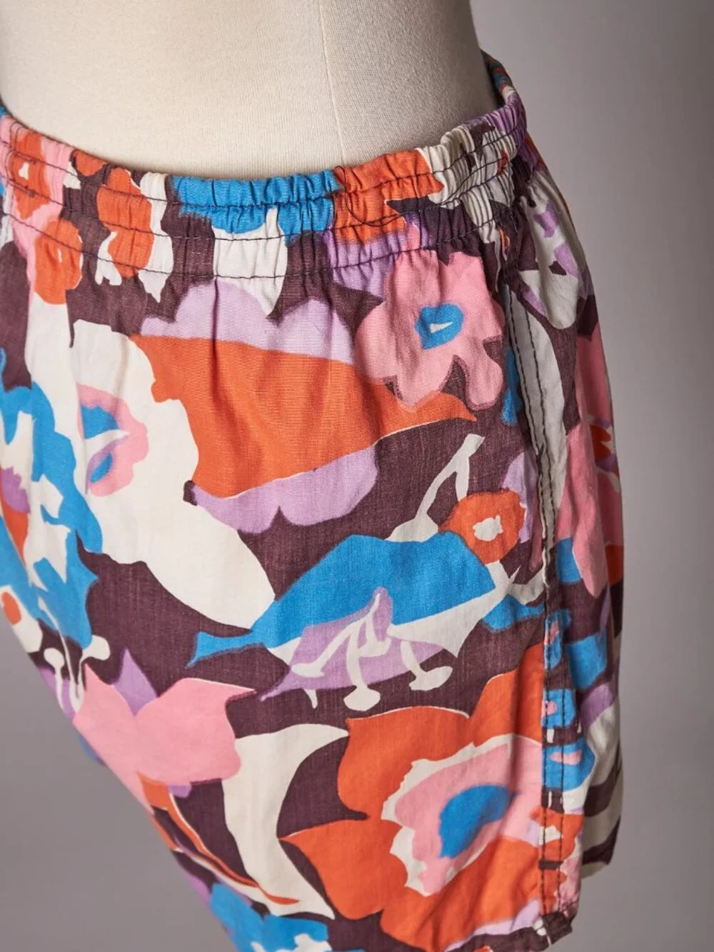 1960s Pop Color Floral Men’s Swim Shorts